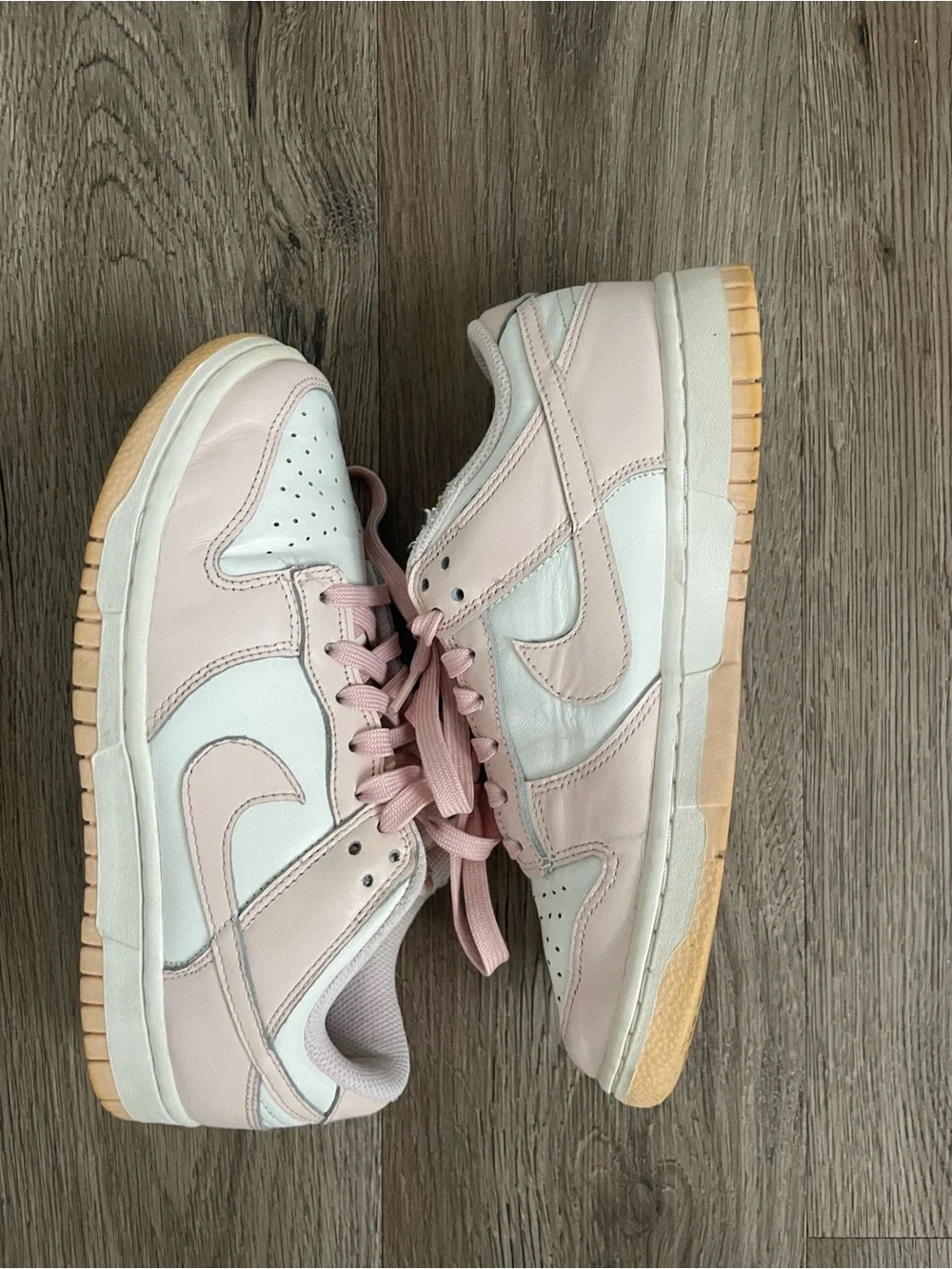 Women Size 6.5 Nike Dunk Low Orange Pearl Light Pink Shoes